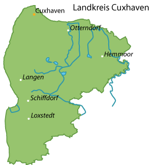 Cuxhaven (Landkreis) Karte