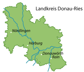 Donau-Ries Karte