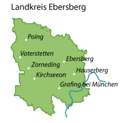 Ebersberg (Landkreis) Karte