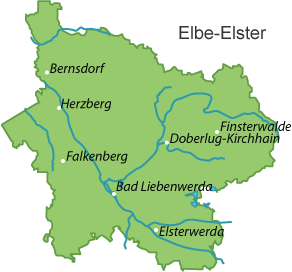 Elbe-Elster Karte