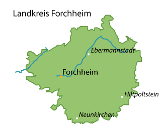 Forchheim (Landkreis) Karte