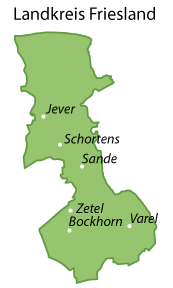 Friesland Karte