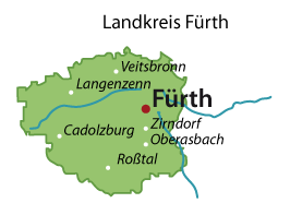 Fürth (Landkreis) Karte