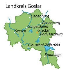 Goslar (Landkreis) Karte