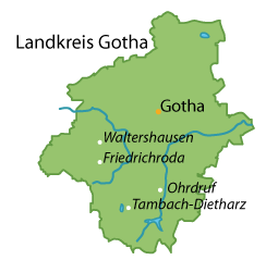 Gotha (Landkreis) Karte