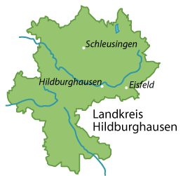Hildburghausen (Landkreis) Karte
