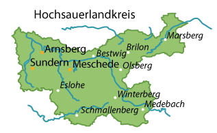Hochsauerlandkreis Karte