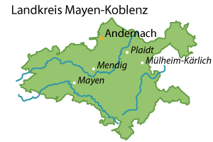 Mayen-Koblenz Karte
