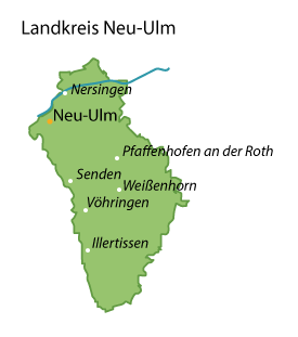 Neu-Ulm (Landkreis) Karte