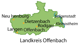 Offenbach Karte