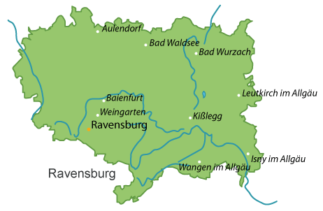 Ravensburg (Landkreis) Karte