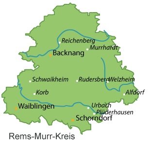 Rems-Murr-Kreis Karte