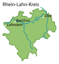 Rhein-Lahn-Kreis Karte