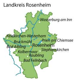 Rosenheim (Landkreis) Karte