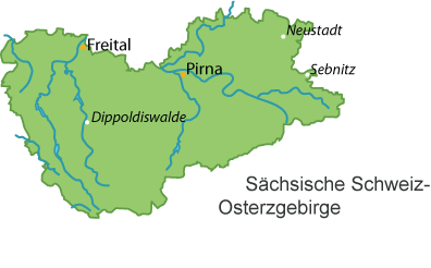 Sächsische Schweiz-Osterzgebirge Karte