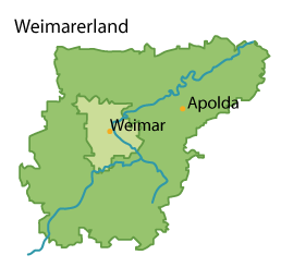 Weimarer Land Karte