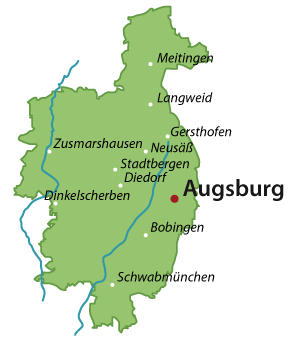 Augsburg (Landkreis) Karte