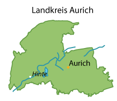 Aurich (Landkreis) Karte