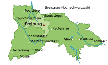 Breisgau-Hochschwarzwald Karte