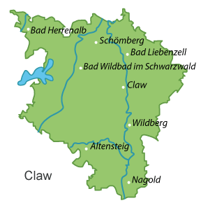 Calw (Landkreis) Karte