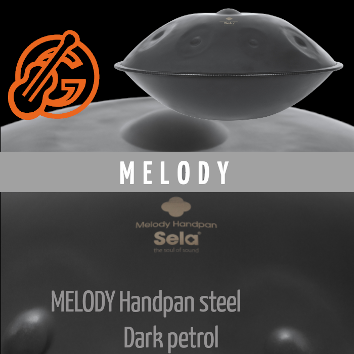 SELA Melody Handpan Dark Petrol
Material: Stahl, nitriert