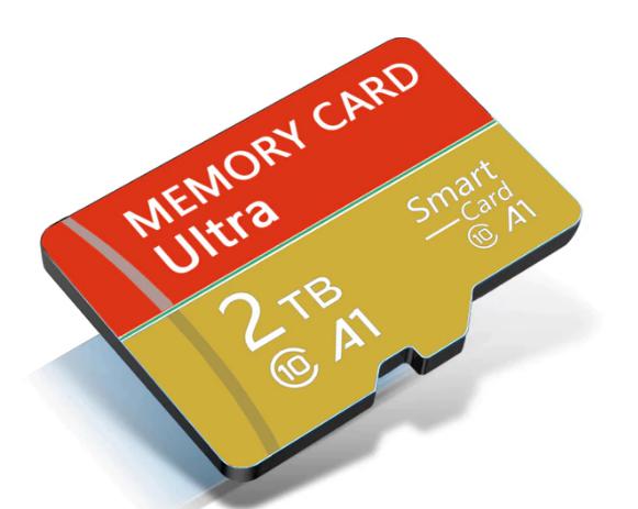 2TB micro SD card Speicherkarte + Adapter Mikro SD Karte