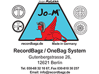 Logo Joan McLean Jo-M® RecordBagz / OneBag System