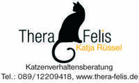 Logo Katzenpsychologin Katja Rüssel, TheraFelis