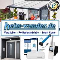 Logo heim-wunder.de - Vordächer, Rollladenantriebe, Smart Home