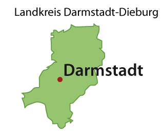 Darmstadt-Dieburg Karte