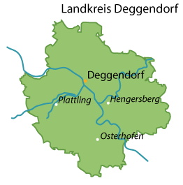 Deggendorf (Landkreis) Karte