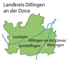 Dillingen a.d.Donau Karte