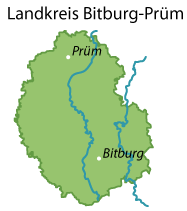 Eifelkreis Bitburg-Prüm Karte
