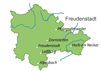 Freudenstadt (Landkreis) Karte
