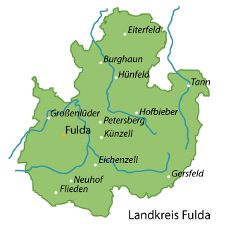 Fulda (Landkreis) Karte