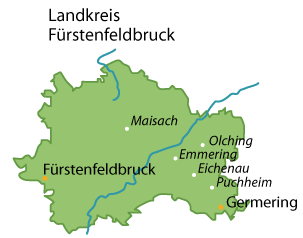 Fürstenfeldbruck (Landkreis) Karte