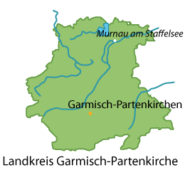 Garmisch-Partenkirchen (Landkreis) Karte