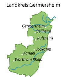 Germersheim (Landkreis) Karte