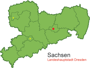 Sachsen Karte
