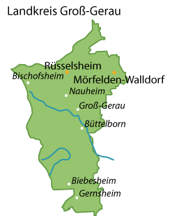 Groß-Gerau (Landkreis) Karte