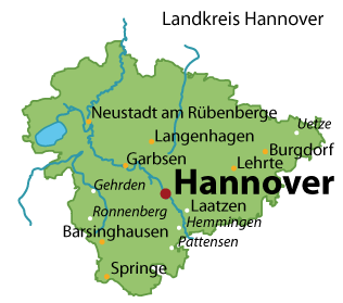 Hannover, Region Karte