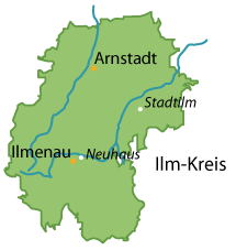 Ilm-Kreis Karte