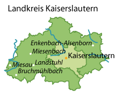Kaiserslautern (Landkreis) Karte