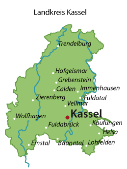 Kassel (Landkreis) Karte