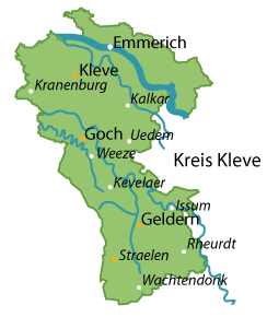 Kleve (Landkreis) Karte