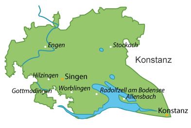 Konstanz (Landkreis) Karte