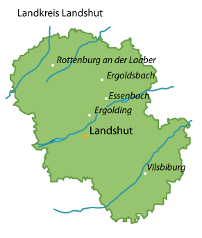 Landshut (Landkreis) Karte