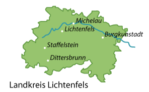 Lichtenfels (Landkreis) Karte