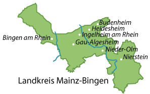 Bildergebnis für landkreis Mainz-Bingen karte