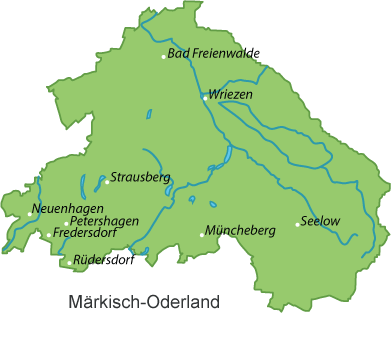 Märkisch-Oderland Karte